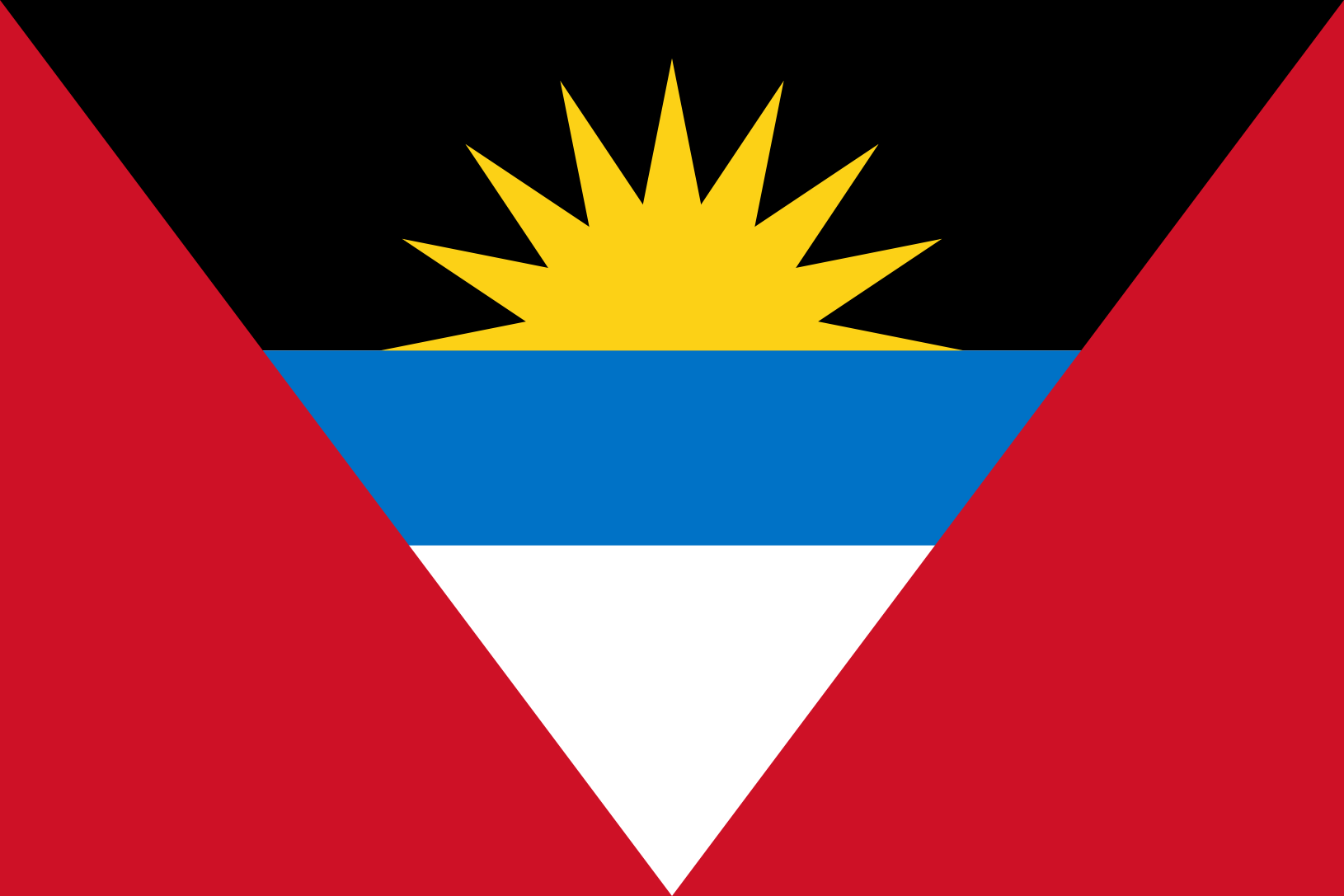 Podoba nacionalno zastavo države Antigva in Barbuda v resoluciji 1630x1087