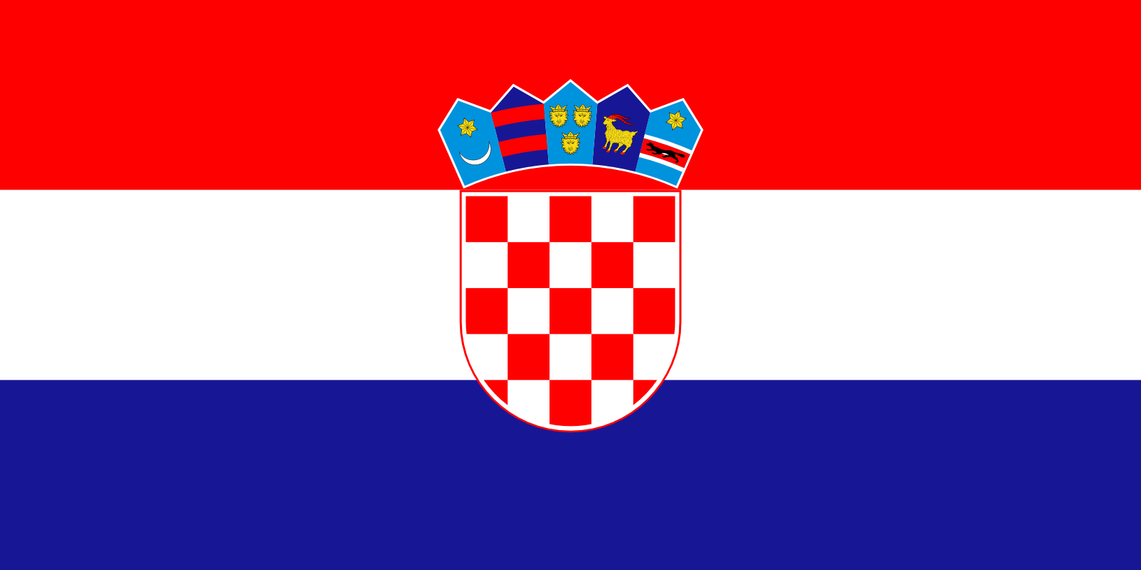 Podoba nacionalno zastavo države Hrvaška v resoluciji 1630x815