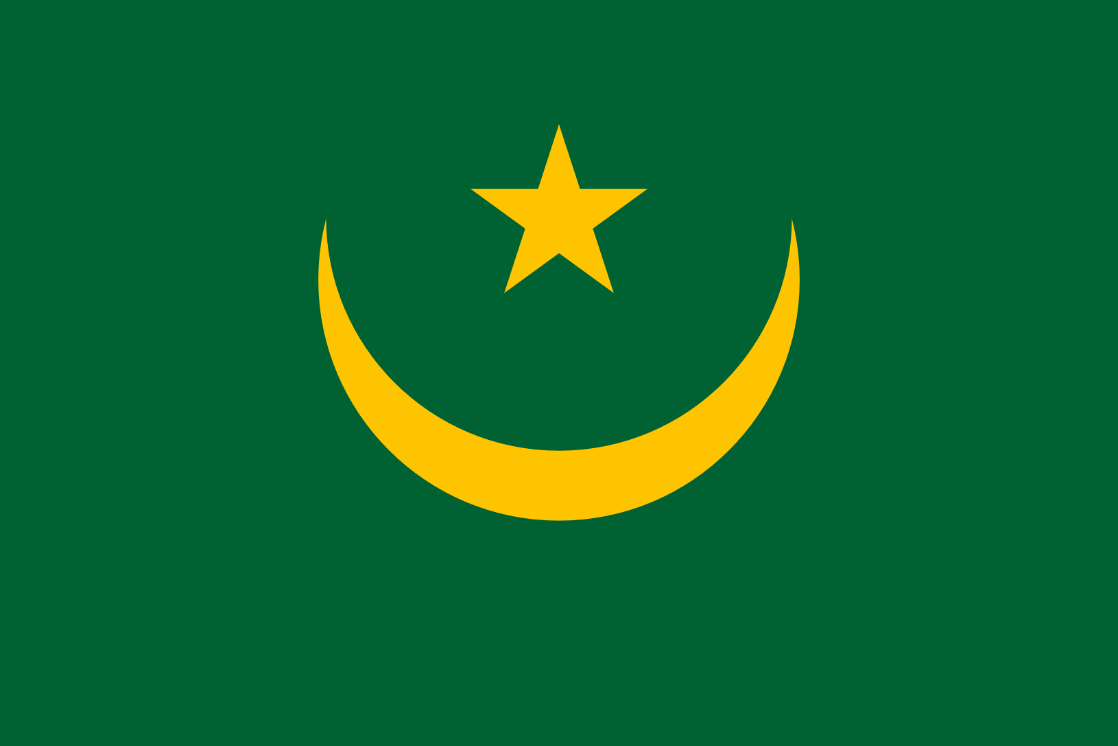 Podoba nacionalno zastavo države Mavretanija v resoluciji 1630x1087