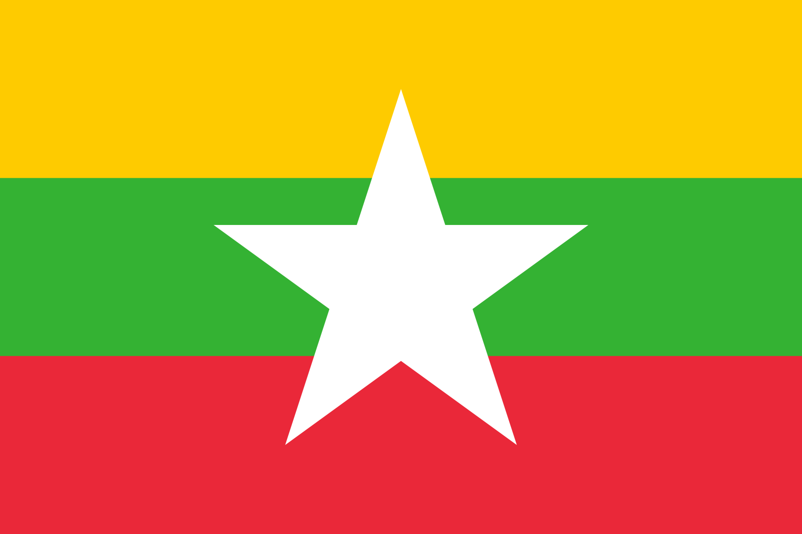 Podoba nacionalno zastavo države Mjanmar v resoluciji 1630x1087