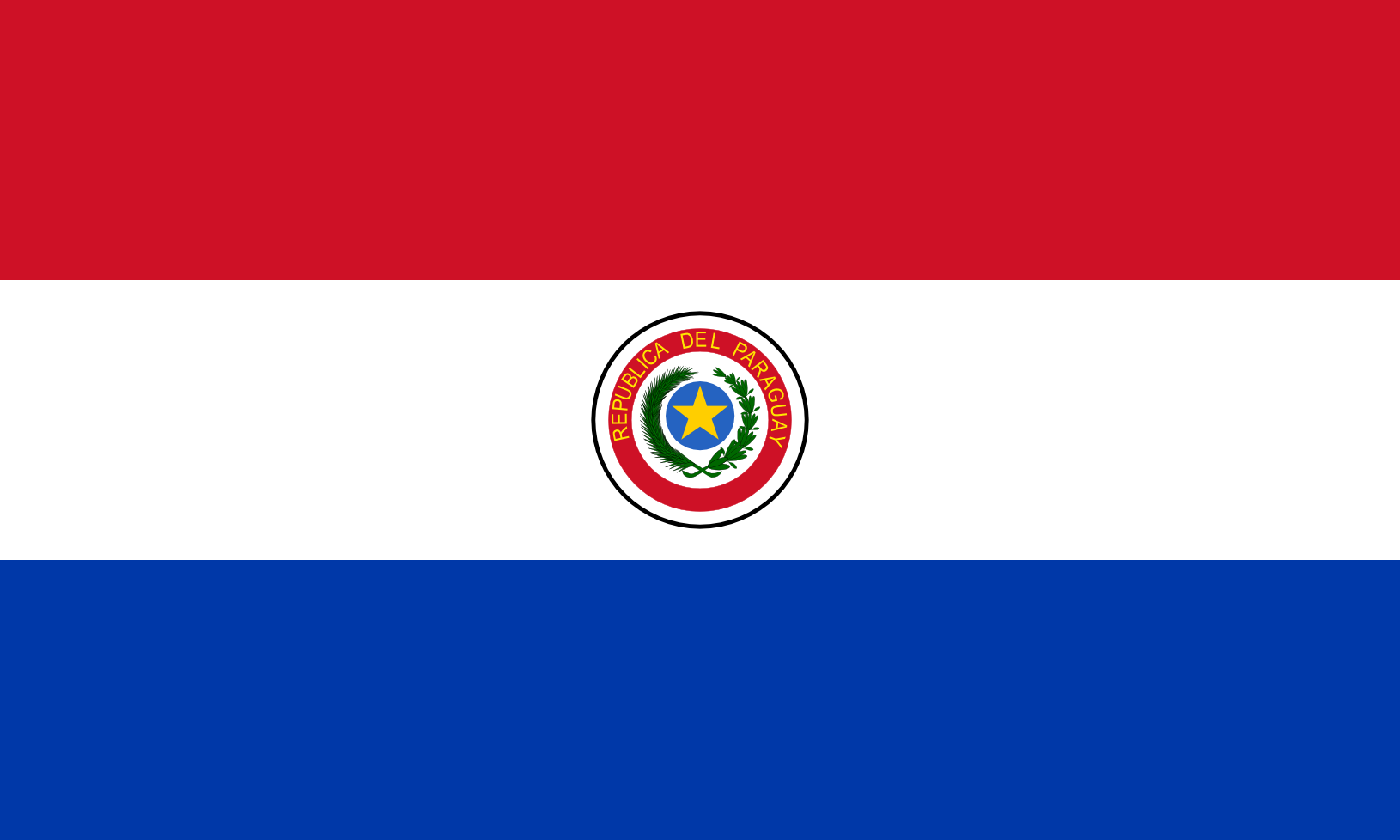 Podoba nacionalno zastavo države Paragvaj v resoluciji 1630x978