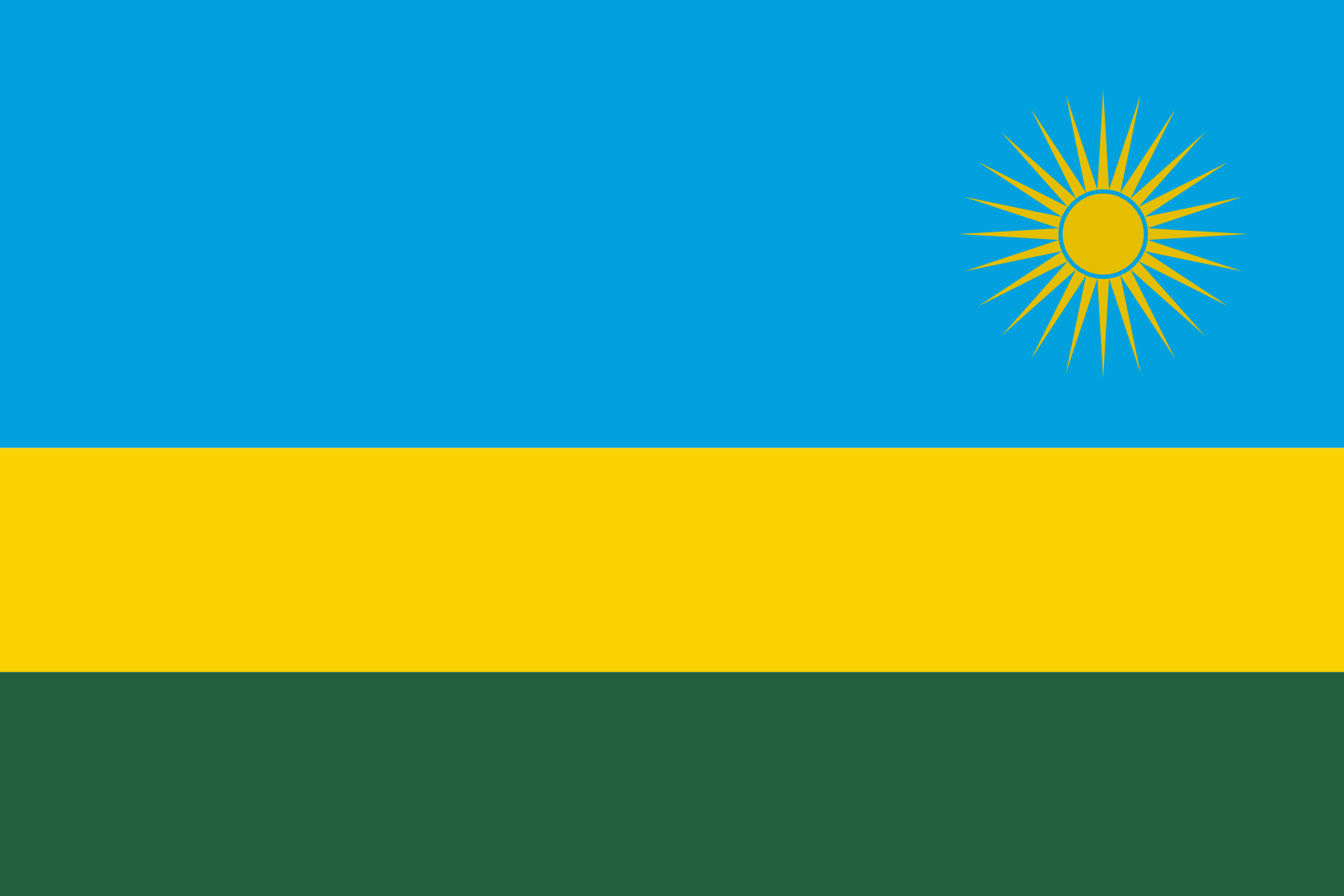 Podoba nacionalno zastavo države Ruanda v resoluciji 1630x1087