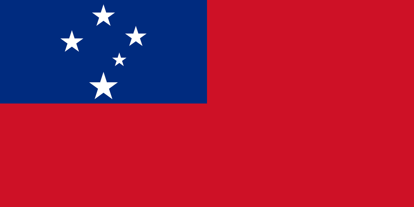 Podoba nacionalno zastavo države Samoa v resoluciji 1630x815