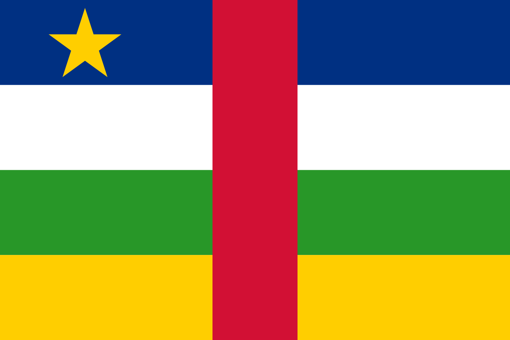 Podoba nacionalno zastavo države Srednjeafriška republika v resoluciji 1630x1087