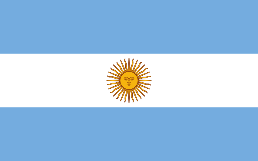 Podoba nacionalno zastavo države Argentina v resoluciji 852x532