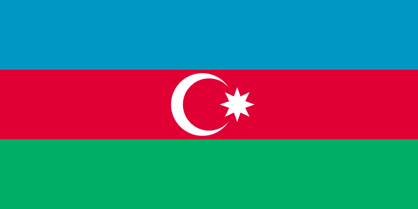 Podoba nacionalno zastavo države Azerbajdžan v resoluciji 852x426