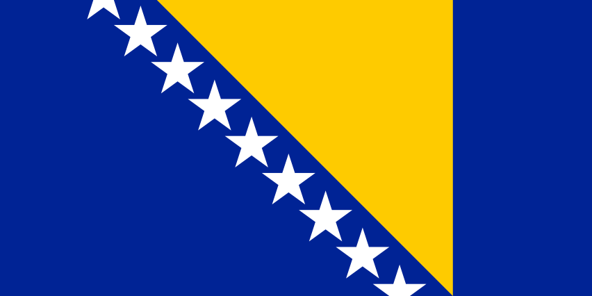 Podoba nacionalno zastavo države Bosna in Hercegovina v resoluciji 852x426