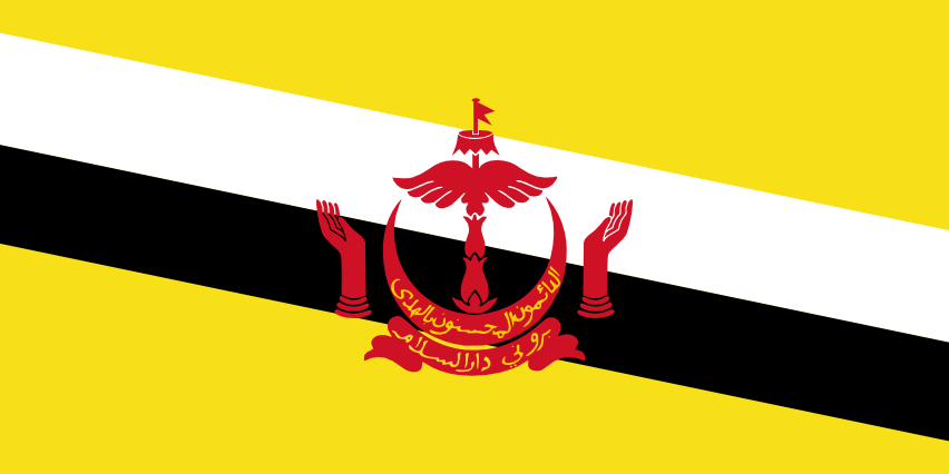 Podoba nacionalno zastavo države Brunej v resoluciji 852x426
