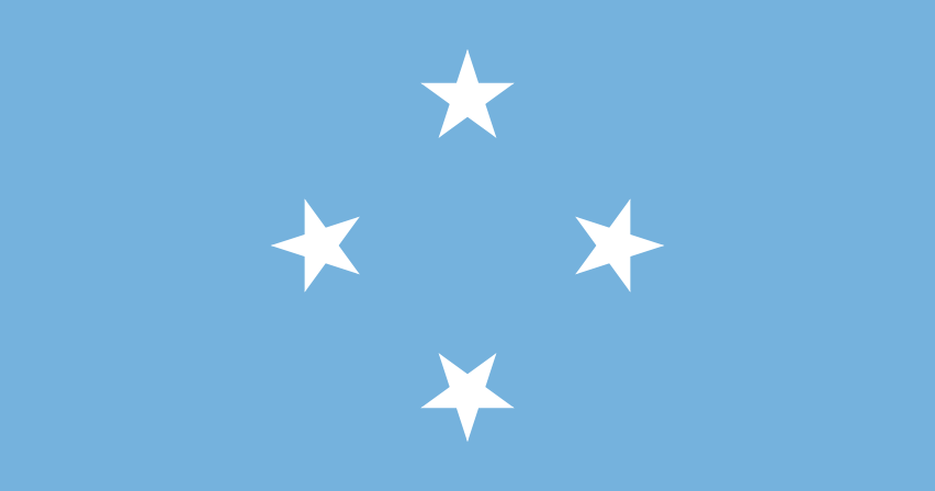 Podoba nacionalno zastavo države Federativne države Mikronezije v resoluciji 852x448