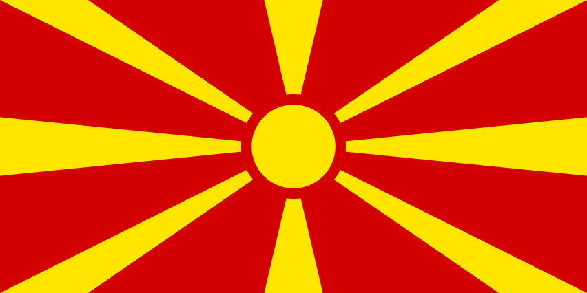 Podoba nacionalno zastavo države Makedonija v resoluciji 852x426