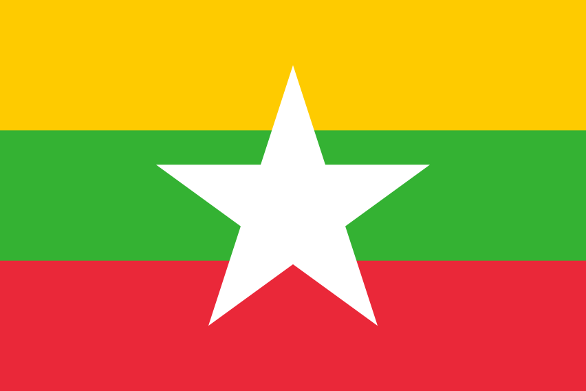 Podoba nacionalno zastavo države Mjanmar v resoluciji 852x568
