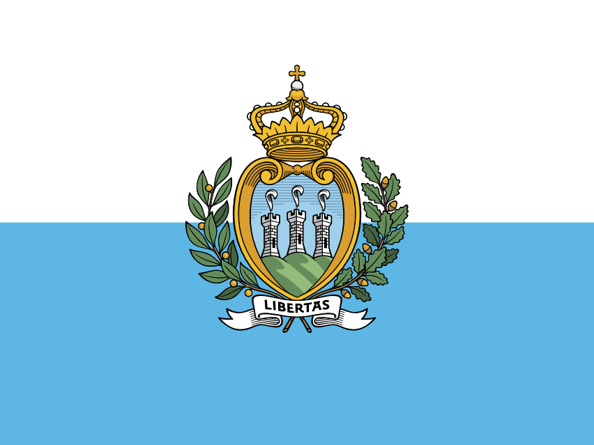 Podoba nacionalno zastavo države San Marino v resoluciji 852x639