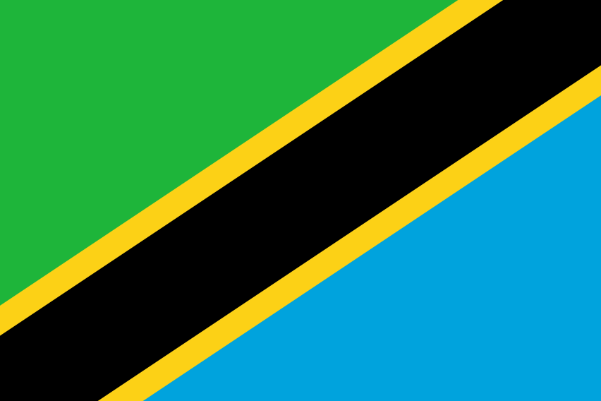 Podoba nacionalno zastavo države Tanzanija v resoluciji 852x568