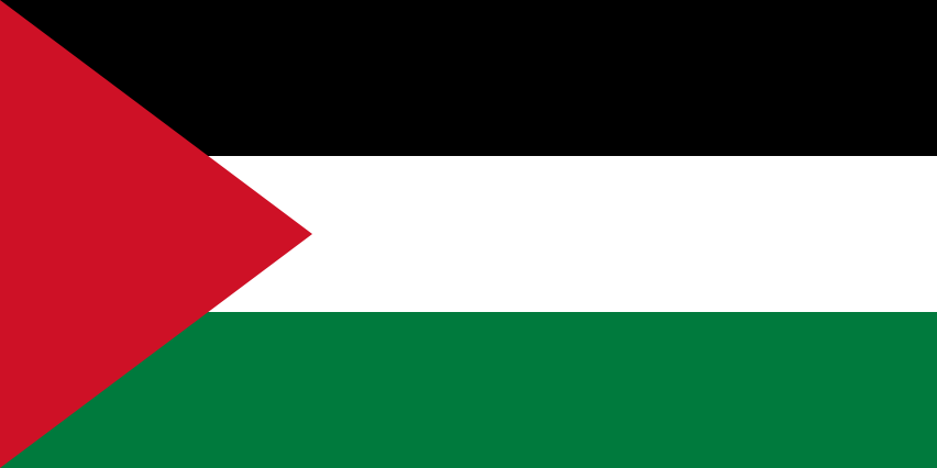Podoba nacionalno zastavo države Zahodni breg v resoluciji 852x426