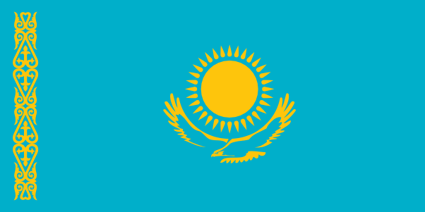 Zastava Kazahstan | Vlajky.org